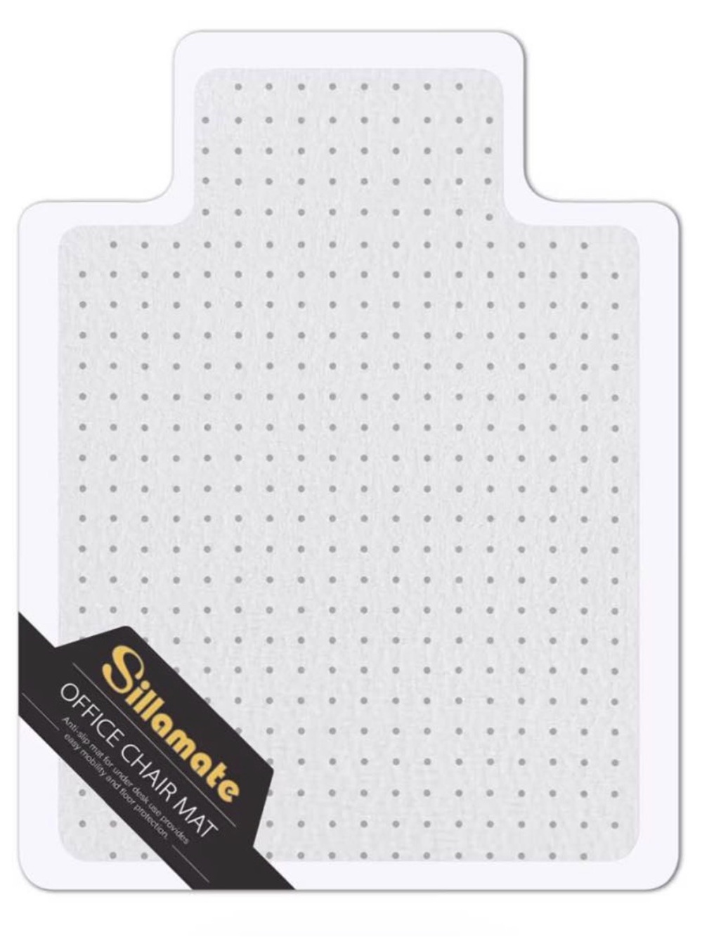 Sillamate Clear Office Chair Mat for Carpeted Floors Heavy Duty Desk Mat